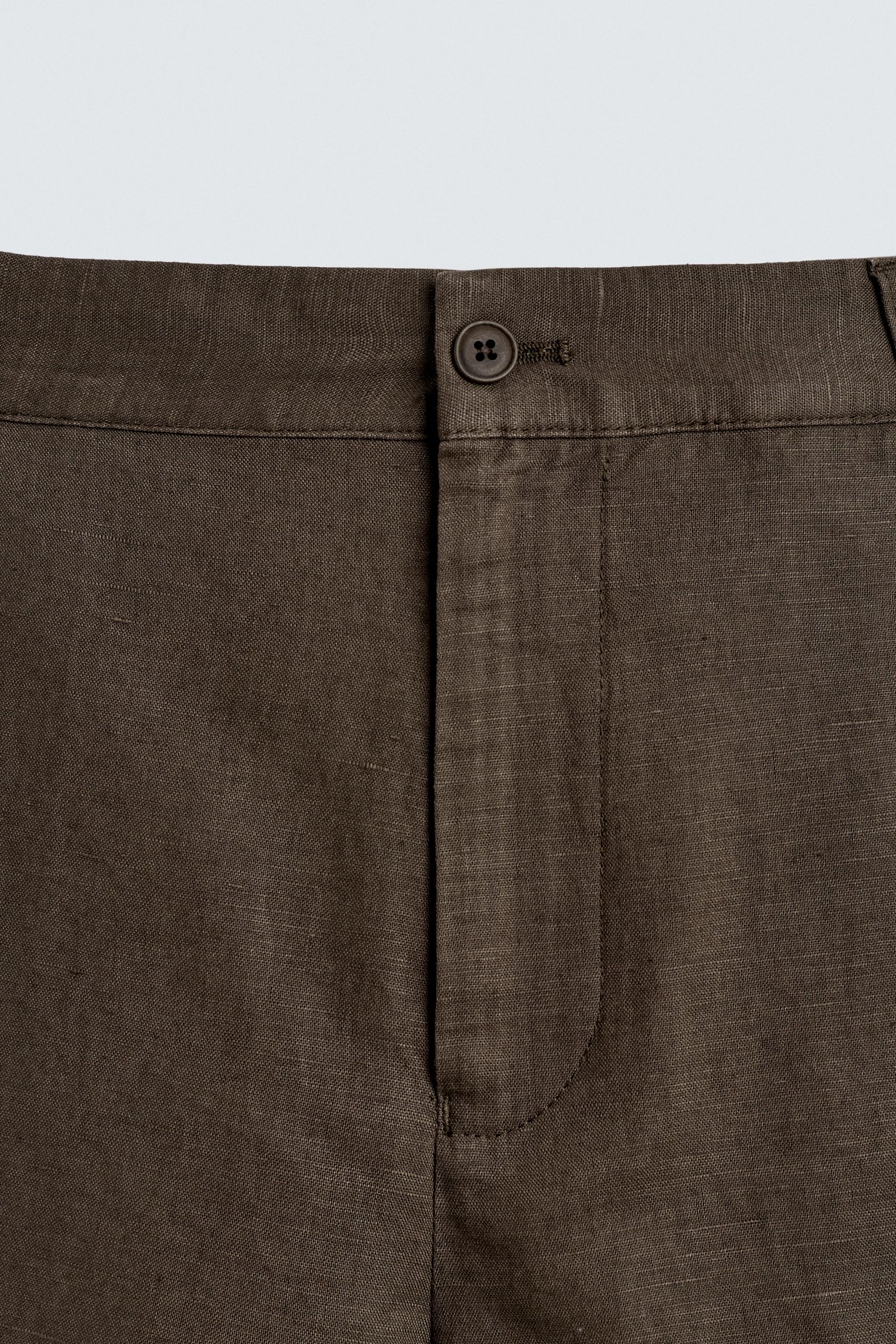 REGULAR FIT HEMP-COTTON SHORTS